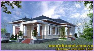 Phối cảnh nhà cấp 4 kích thước 12x18m view 1