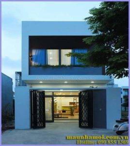 Phối cảnh nhà phố 2 tầng kích thước 4x16m view 2