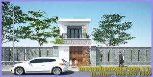 Phối cảnh nhà phố 2 tầng kích thước 5x15m view 1