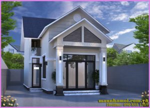 Phối cảnh nhà cấp 4 có gác lửng đẹp